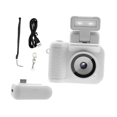Retro Snap Mini -digitaalikamera, taskukokoinen salamavalolla, vintage