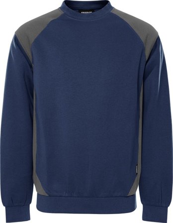 Fristads Herr Green sweatshirt 7148 GSM, Marinblå/Grå