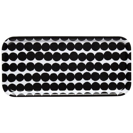 Marimekko Räsymatto bakke, 15 x 32 cm., sort/hvid - Sort og hvid | KitchenOne