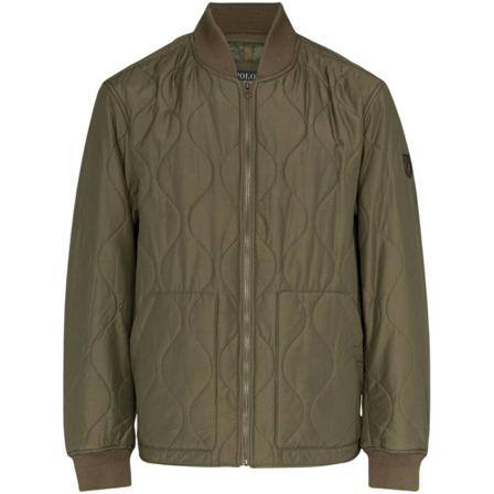Polo Ralph Lauren Ghent Gunner Quilted Bomber Jacka grön, Herr, Herr, Storlek: L