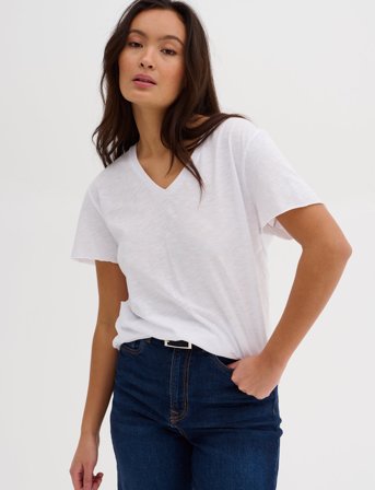 My Essential Wardrobe 08 The Vtee - White - XS