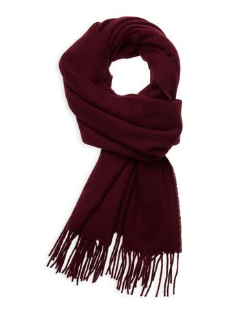 Massachussets Recycled Wool Blend Scarf Accessories Scarves Winter Scarves Rød Lexington Clothing
