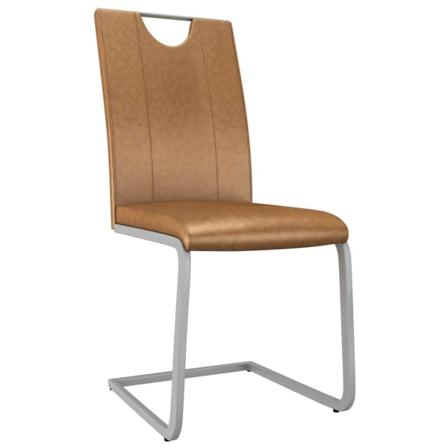 Vidaxl Matstolar 2 St Brun Konstläder Brun