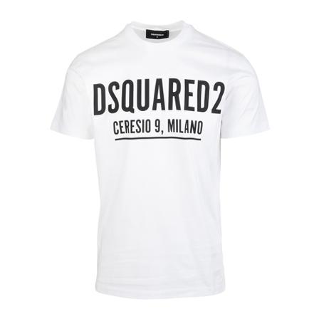 Dsquared2, T-Shirts Biały, Mężczyzna, Rozmiar: M