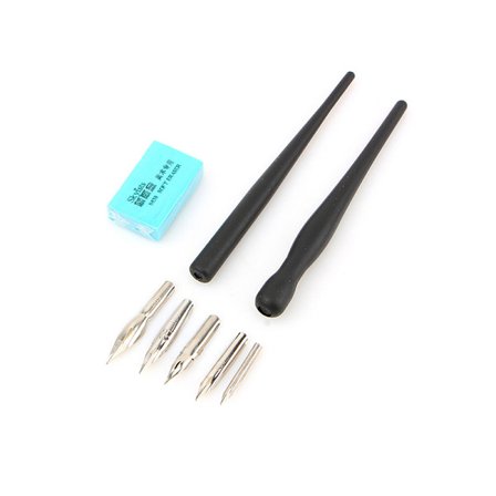 Manga Pen Tecknad Comic Pen Nib Ritverktyg Comic Dip Pen Set med 2