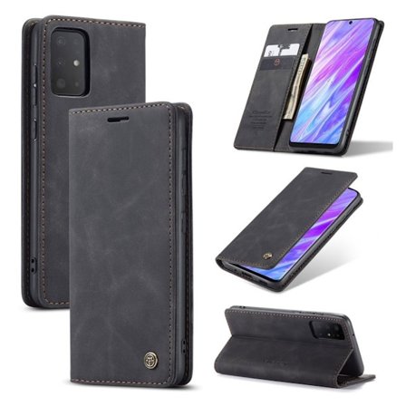 CaseMe Samsung Galaxy S20 Ultra Vintage kotelot - Musta