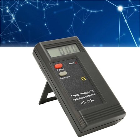 Elektromagnetisk strålingsmåler Høj følsomhed 50H til 2000MHz Nøjagtig LCD Håndholdt Sort EMF-måler til TV'er Ventilatorer Lampe PC