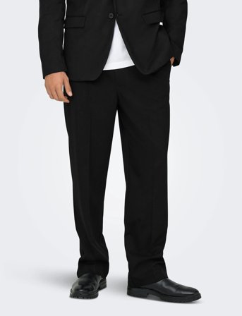 ONLY & SONS Onsmiro Tailor Loose 0346 Pant Frml Noos - Black - XS