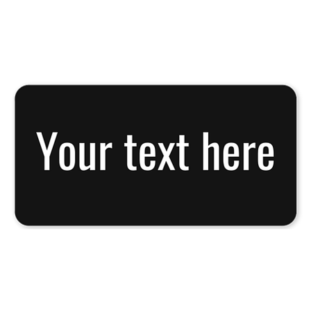 Engraved signs - Personalised - Plastic - Black/white - Signomatic.com.au