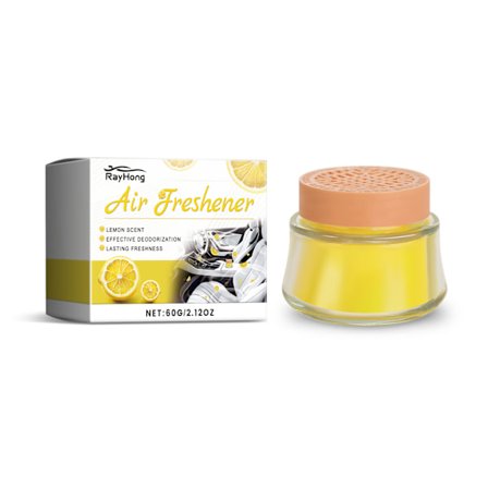 2025 Senaste Modell Citron Doft Bil Solid Balm, Bil Luftfräschare Lätt Doft Portabel Bil Balm