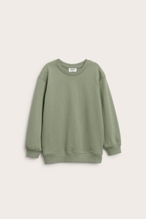 Kappahl | Sweatshirt med børstet innside | Mørkegrønn
