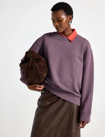 Lindex Sweatshirt Anna - Purple - XL