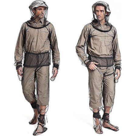 4-delars Myggdräkt, Lätt Vikt Insektsskyddande Jacka och Byxor Set för Män & Kvinnor.