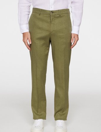 J. Lindeberg Lois C Linen Stretch Pants - Green - 34 x 34