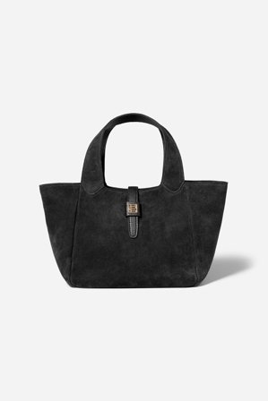 CAMILLA PIHL - Lucille Tote Bag Small - Black Suede - One Size