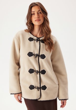 ONLY-Onlmali Faux Fur Duffle Coat-XS