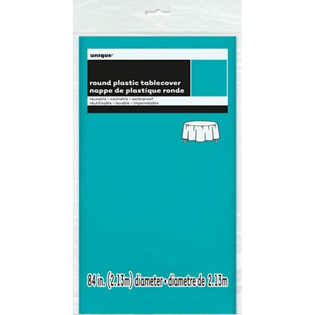 Amscan Rund Plast Fest Bordsduk En Storlek Carribean Teal