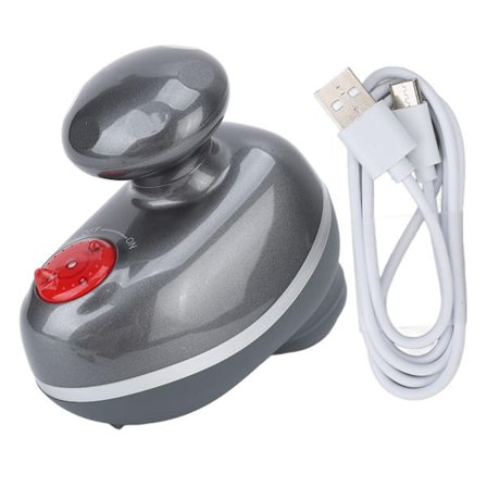 Lihasrelaksoiva hierontalaite, korkea taajuus, USB-ladattava, syväkudosfaskiamassageri, harmaa