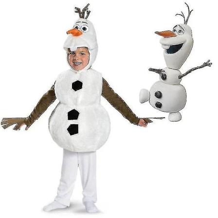 Halloween Frozen Plush Sød Børne Olaf Julekostume Tegneserie Snemand Fest Toddler_y-WELLNGS M 110*120CM
