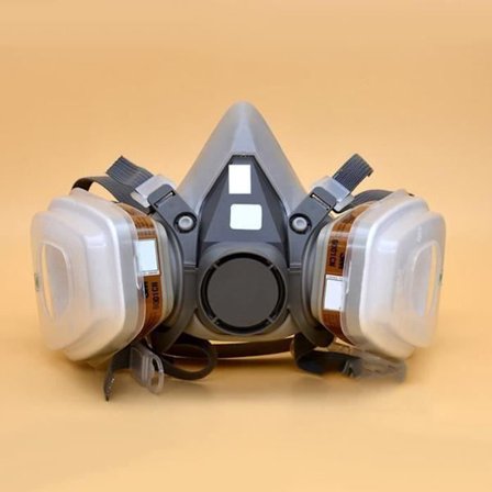 Billig-7 i 1 Halv Maske Respirator Gas Spray Maleri Beskyttelse 3M 6200