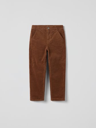 Polarn O. Pyret - Corduroy trousers 5 pockets - 122 - Childrenswear - brown