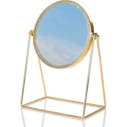 Gull Sminkebordsspeil Toalettspeil For Soverom Salong