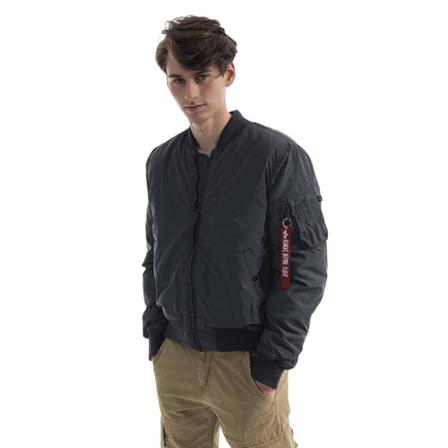 Alpha Industries Ma-1 VF 59 Reflective Men& Jacket 03 S , Zwart , Heren , Maat: S