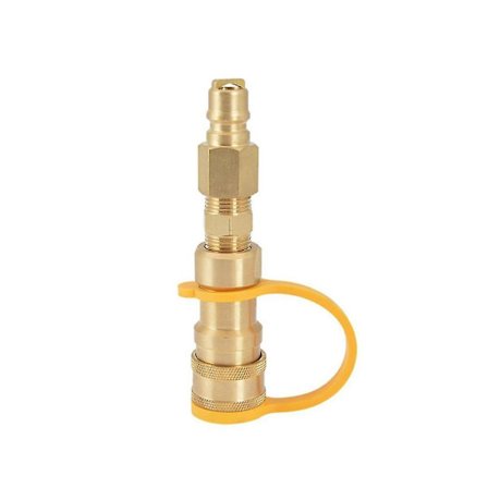 3/8 tommers naturgass hurtigkobling messing propanadapterbeslag for LP-gass propan slange hurtig D