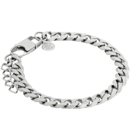 by BILLGREN Silas Steel Bracelet Accessoarer Herr Silver 19 cm