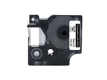 Tape 12mm Svart på Klar - Lyreco - Kontorsmaskiner - Märkmaskiner och tape - Tape - Dymo D1