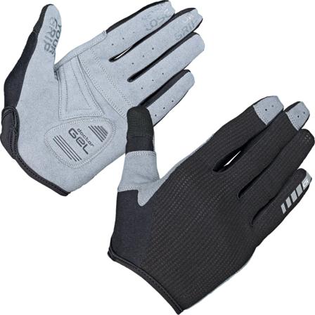 GripGrab Women's Shark Padded Full Finger Glove Women workout gloves Black L