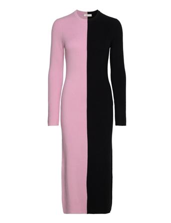 Chiara, 1654 Graphic Rib Knit Dresses Cocktail Dresses Rosa STINE GOYA*Betinget Tilbud