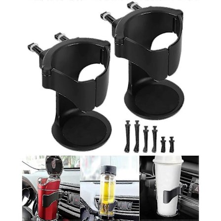 2 stk. Bilkopholder Bil Luftudtag Kopholder Bil Drikkevareholder Justerbar Ventilationskopholder