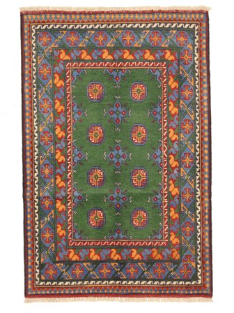 Hand Knotted Afghan Fine Rug 101X154