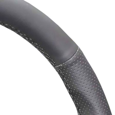 (Svart tråd - Hull) Yuji-Hong Svart Skinn Bilratt Trekk Etui for Toyota Prado 2004-2006 Land Cruiser 2006 LC120 Karbonfiber Skinn