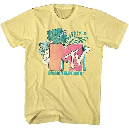 Mtv 80s Mtv Tropical Logotyp Musik TV Vuxen Kortärmade T-shirts Grafiska T-shirts