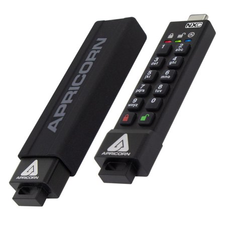 APRICORN Aegis Secure Key 3NXC - USB-flashstasjon - 64 GB - TAA-samsvar