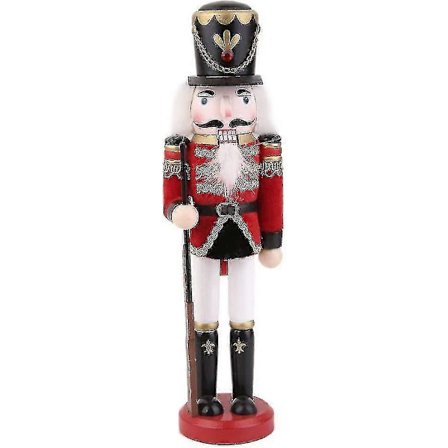 Trænøddeknækker Soldat Med Stand Kreativ Boligindretning Nye Mærkelige Håndværk Dekoration Udvalgte Gaver -