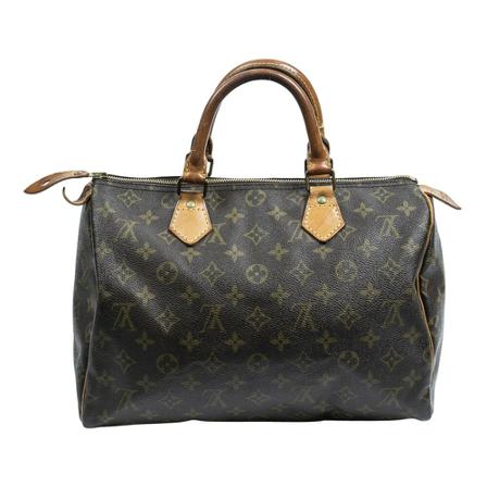 Louis Vuitton Vintage, Pre-owned Speedy 35 Monogram Handbag Bruin, Dames, Maat:ONE Size