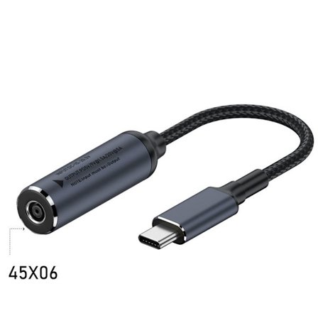 Mordely DC till typ C-omvandlare Laddningskabel för bärbar dator 4,5X0,6MM 4,5X0,6MM