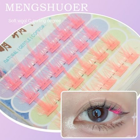 Färgade fransar Cluster Ögonfransar 03 03