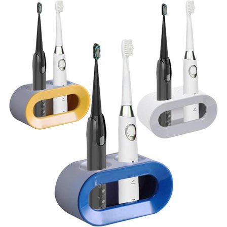 Holder til elektrisk tandbørste: 3 stk., elektrisk tandbørsteholder
