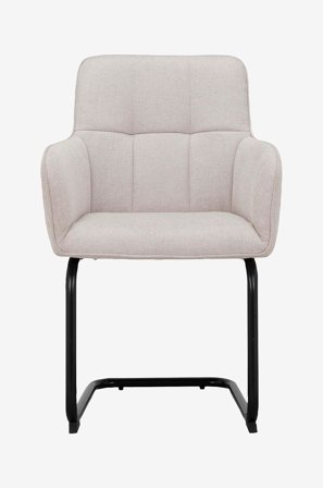 Loft24 - Spisebordsstol Zaria3, 2 stk. - Hvid - Stole med armlæn - Fra Homeroom