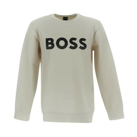 Hugo Boss - Stickade Tröjor - Vit - Herr - Storlek: S, Herr, Storlek: S