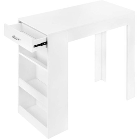 Rootz multifunktionelt barbord - Opbevaringsbord - Spisebord - Rummelig overflade - Integreret opbevaring - Robust konstruktion - 100cm x 100cm x 50cm