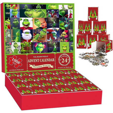 2023 joulun adventtikalenteri palapelit lapsille aikuisille, 24 numerosokea laatikkoa joulun palapelin l ht laskentakalenteri, 1008 kappaletta joulun 