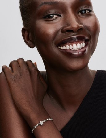 Pandora Textured Star Sterling Silver Mini Charm - Silver - ONE SIZE