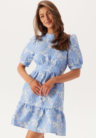VERO MODA - Vmsulle Ss Short Dress - Dutch Canal Detail:sulle Jacqu - Kläder - - Bubbleroom