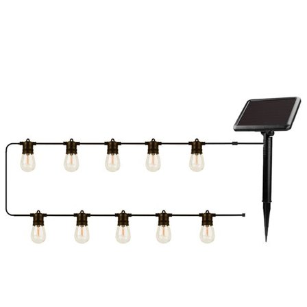 Forever LED Solcellslinga med 10 glödlampor 7,5m IP44