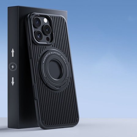 iPhone 16 Pro Max Skal med Kylning och MagSafe Magnetisk Trolleyfäste